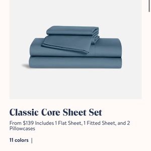 SOLD New, Never Opened Brooklinen Classic Core Sheets, Queen